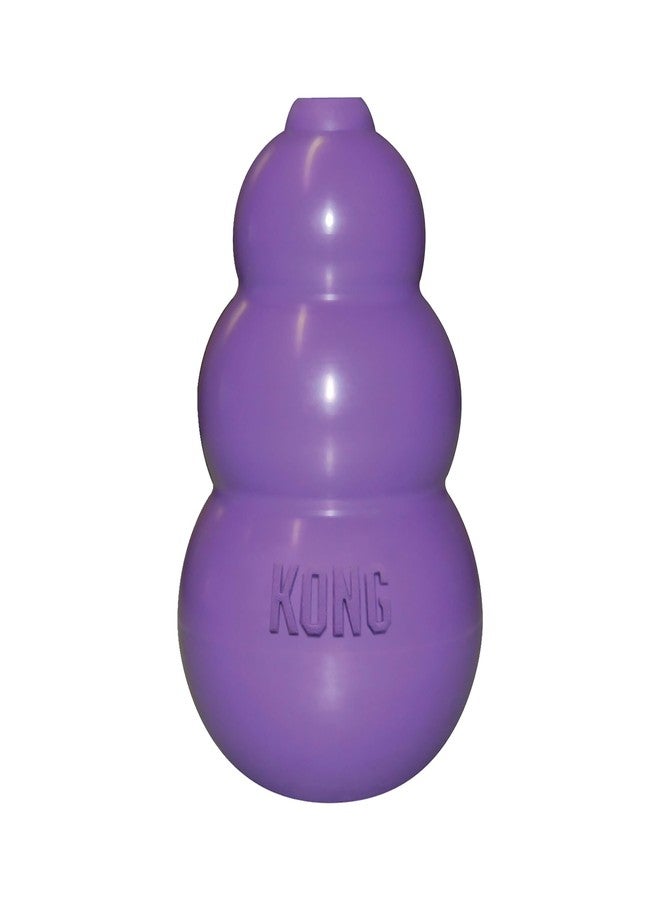 KONG Kitty, Durable Natural Rubber Interactive Cat Toy, Treat Dispenser, Fulfills Natural Hunting Instincts, Unpredictable Bounce, Stuff Cat Treats, Catnip, Promotes Batting, Rolling, Chasing, Purple - Image 1